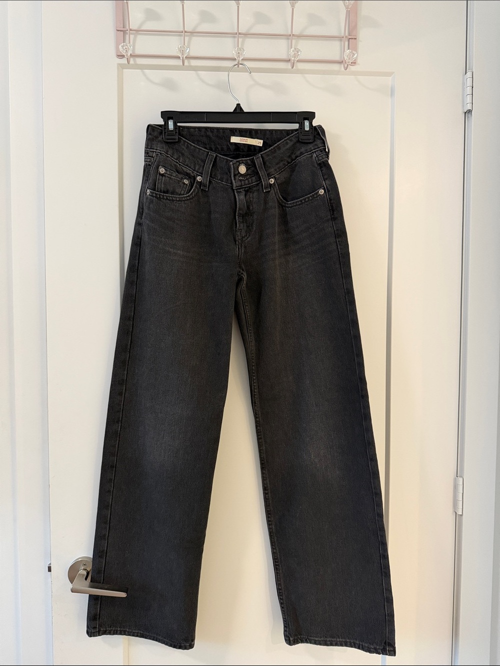 Levi's Black Wide-Leg High-Rise Jeans